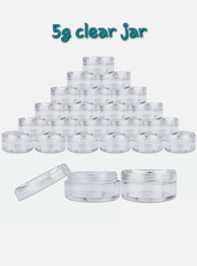 5g Clear plastic Jar